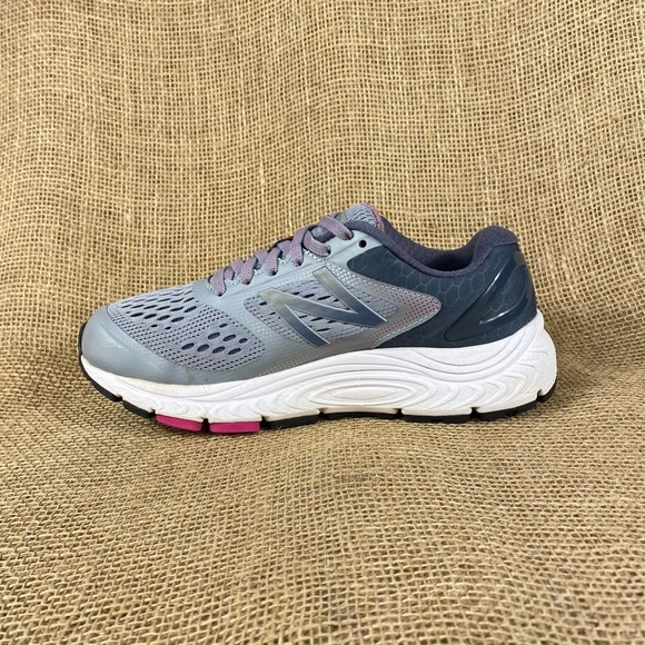 women’s new balance running shoes walking gray purple sz 6.5 - Picture 3 of 9